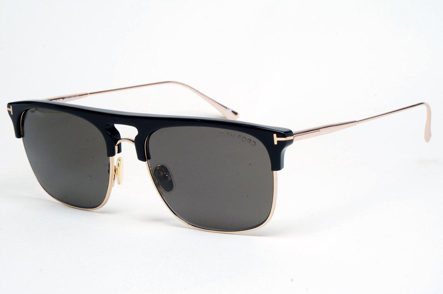 Tom Ford Sunglasses Lee Black Gold Grey Square Navigator FT0830 TF 830 01A 56mm