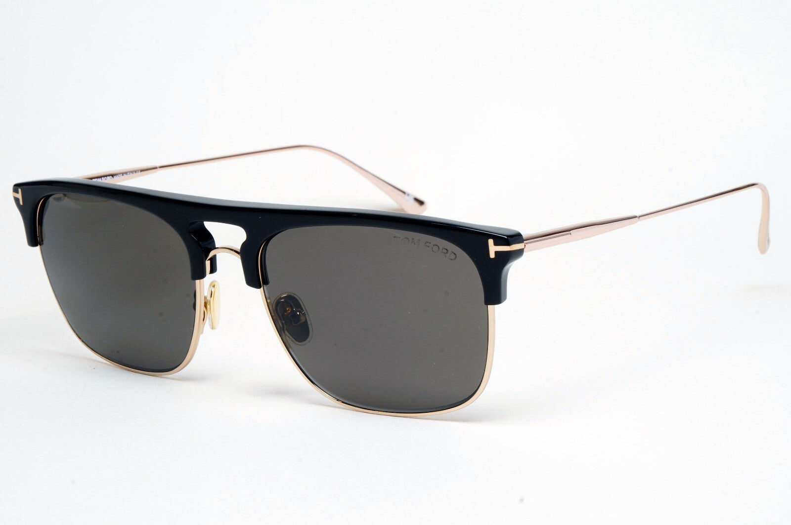 Tom Ford Sunglasses Lee Black Gold Grey Square Navigator FT0830 TF 830 01A 56mm