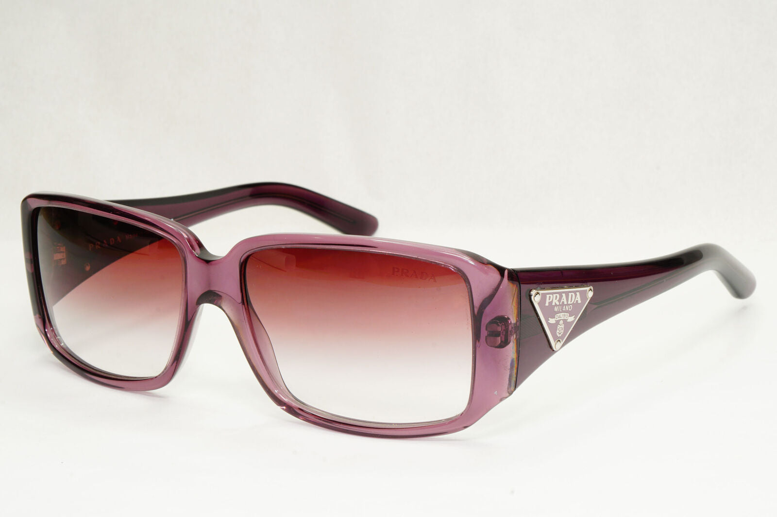 Prada Sunglasses 2010 Vintage Triangle Logo Purple PR16LS SPR 16L 7WR-4V1 141223