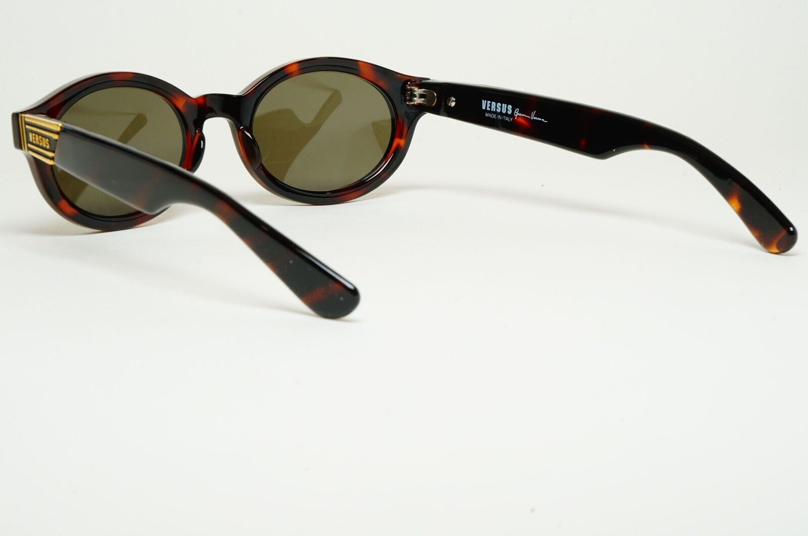 Versus Sunglasses 1996 by Gianni Versace Vintage Brown Gold MOD EZ9 COL 649