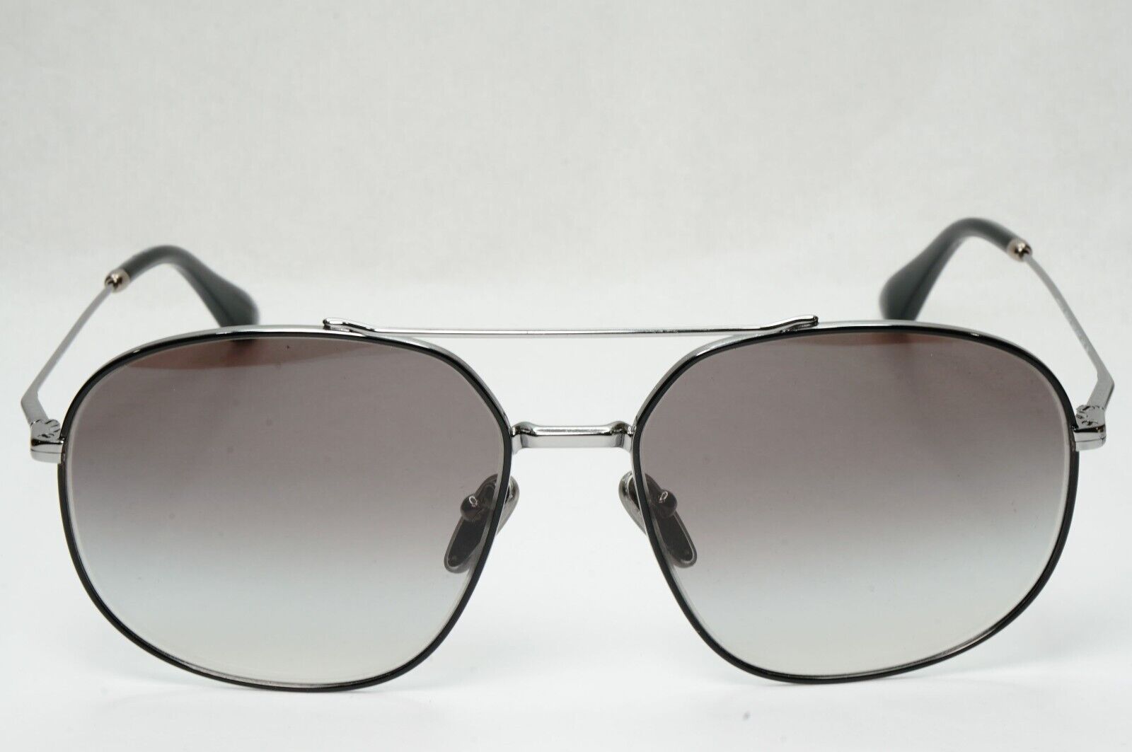 Prada Sunglasses Black Gunmetal Grey Gradient Metal Pilot PR51YS SPR 51Y M4Y-0A7