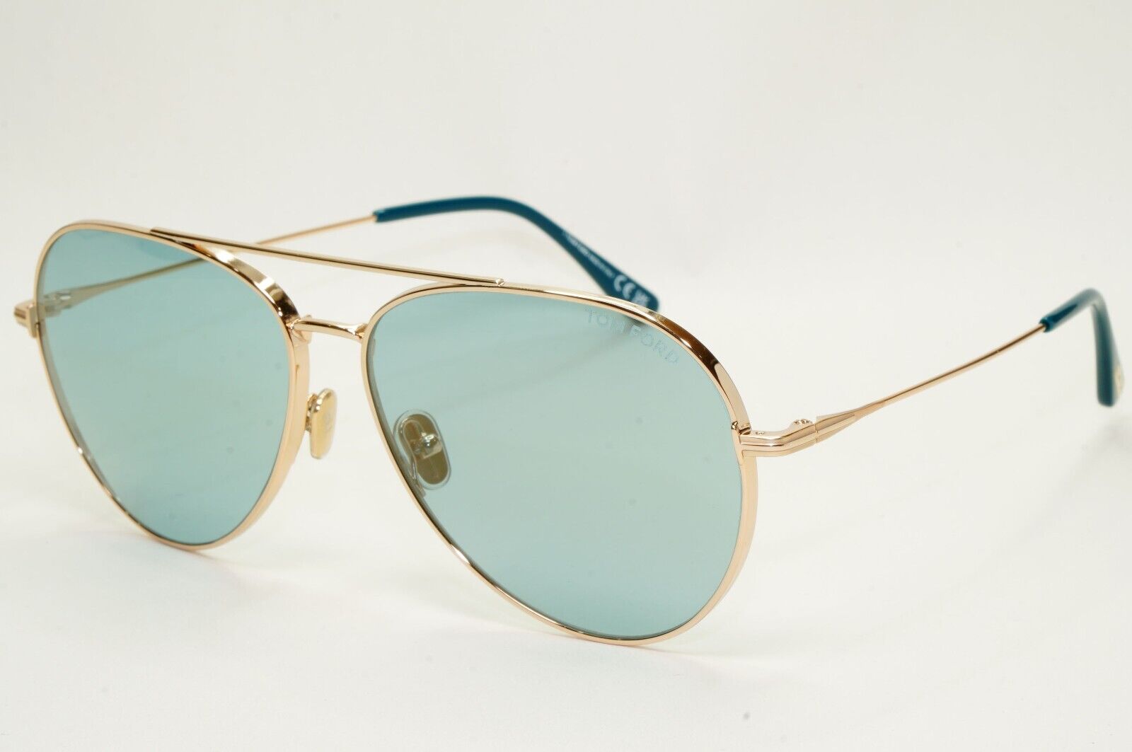 Tom Ford Sunglasses Dashel-02 Gold Blue Mirror Pilot Large FT0996 TF 996 28X