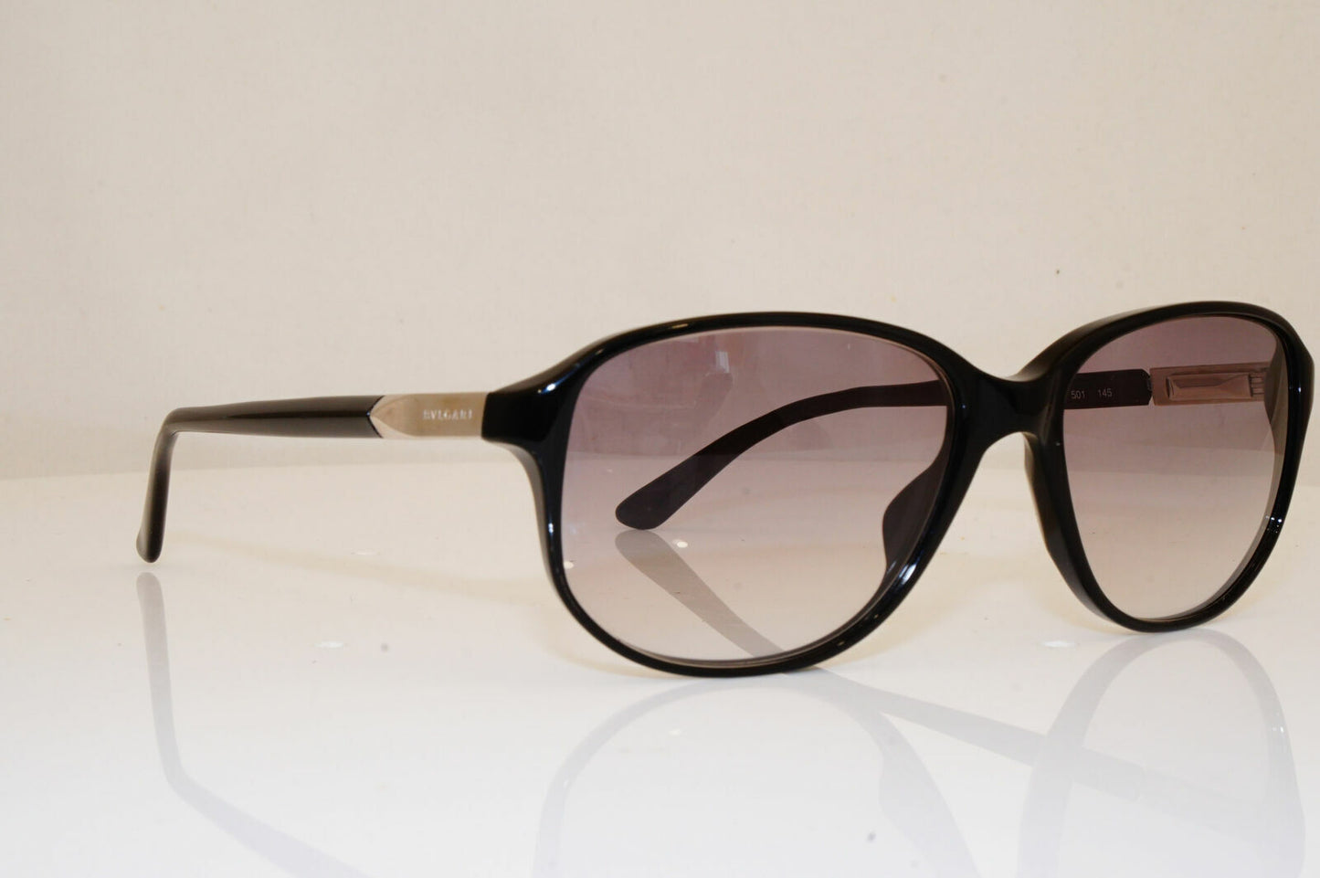 Authentic BVLGARI Mens Womens Diamante Vintage Sunglasses Black 703 501 26211