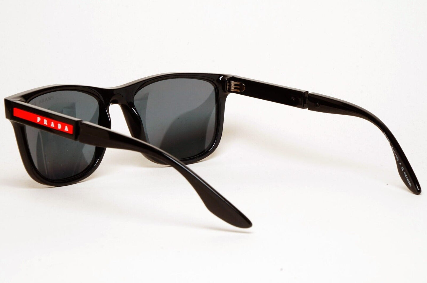 Prada Sunglasses Polarized Black Dark Grey Square PS04XS SPS 04X DG0-02G