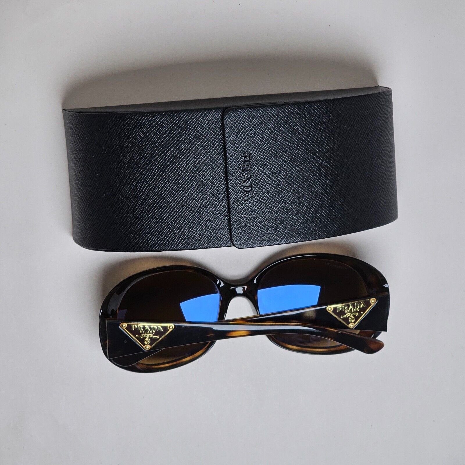 Prada Sunglasses 2010 Triangle Polarised Vintage Brown SPR 27L 2AU-5Y1 220125