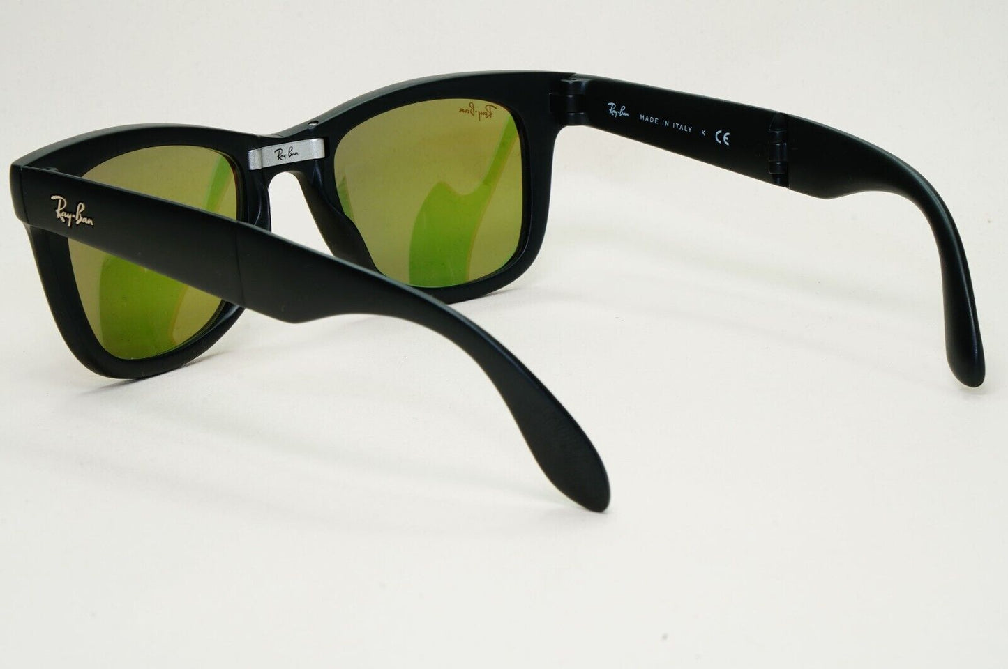 Ray-Ban Sunglasses Folding Wayfarer Black Pink Orange Mirror RB 4105 601-S/4T