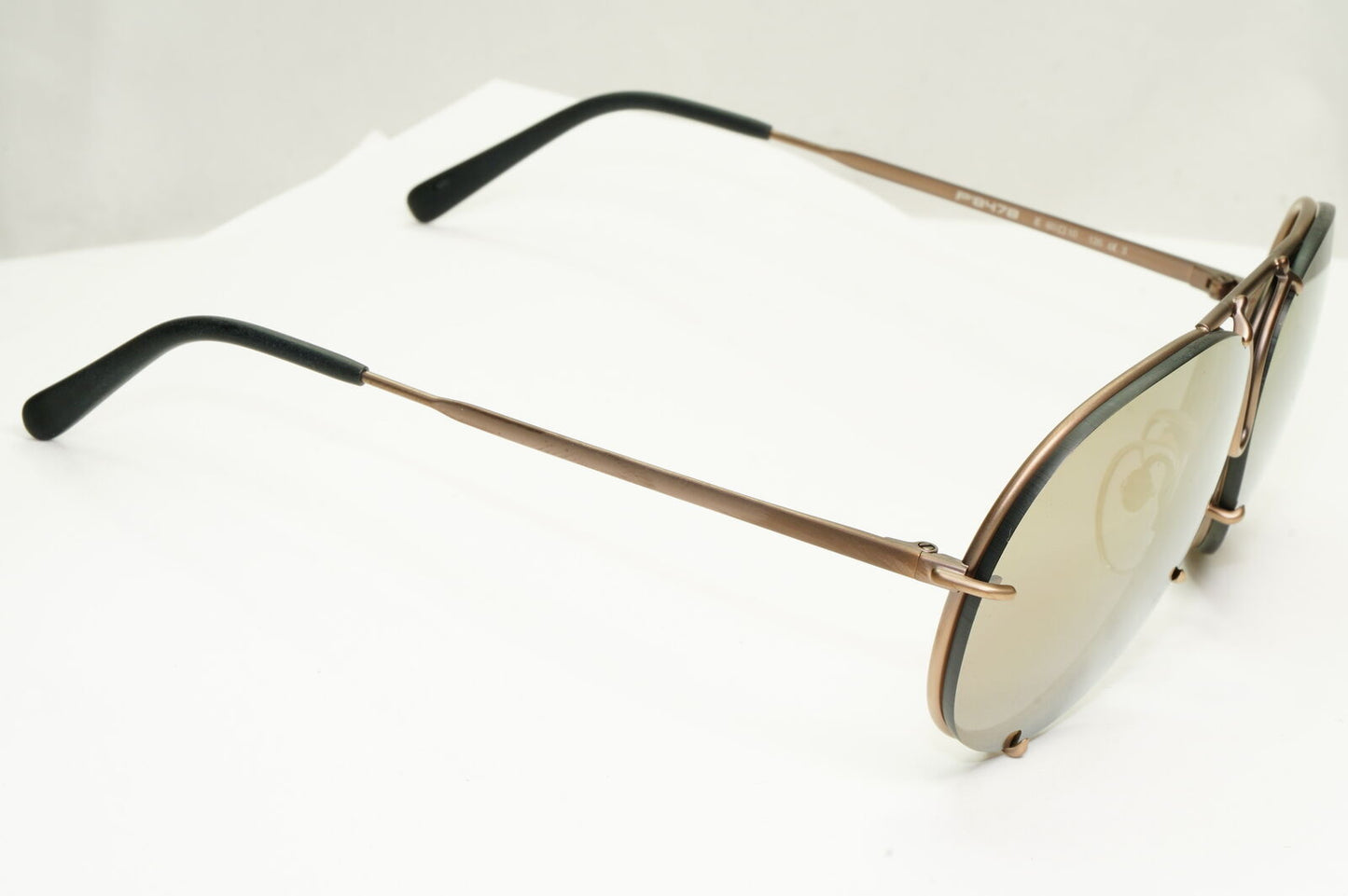 Porsche Design Titanium Japan Sunglasses Pilot Copper P8478 E 60mm Small Unisex