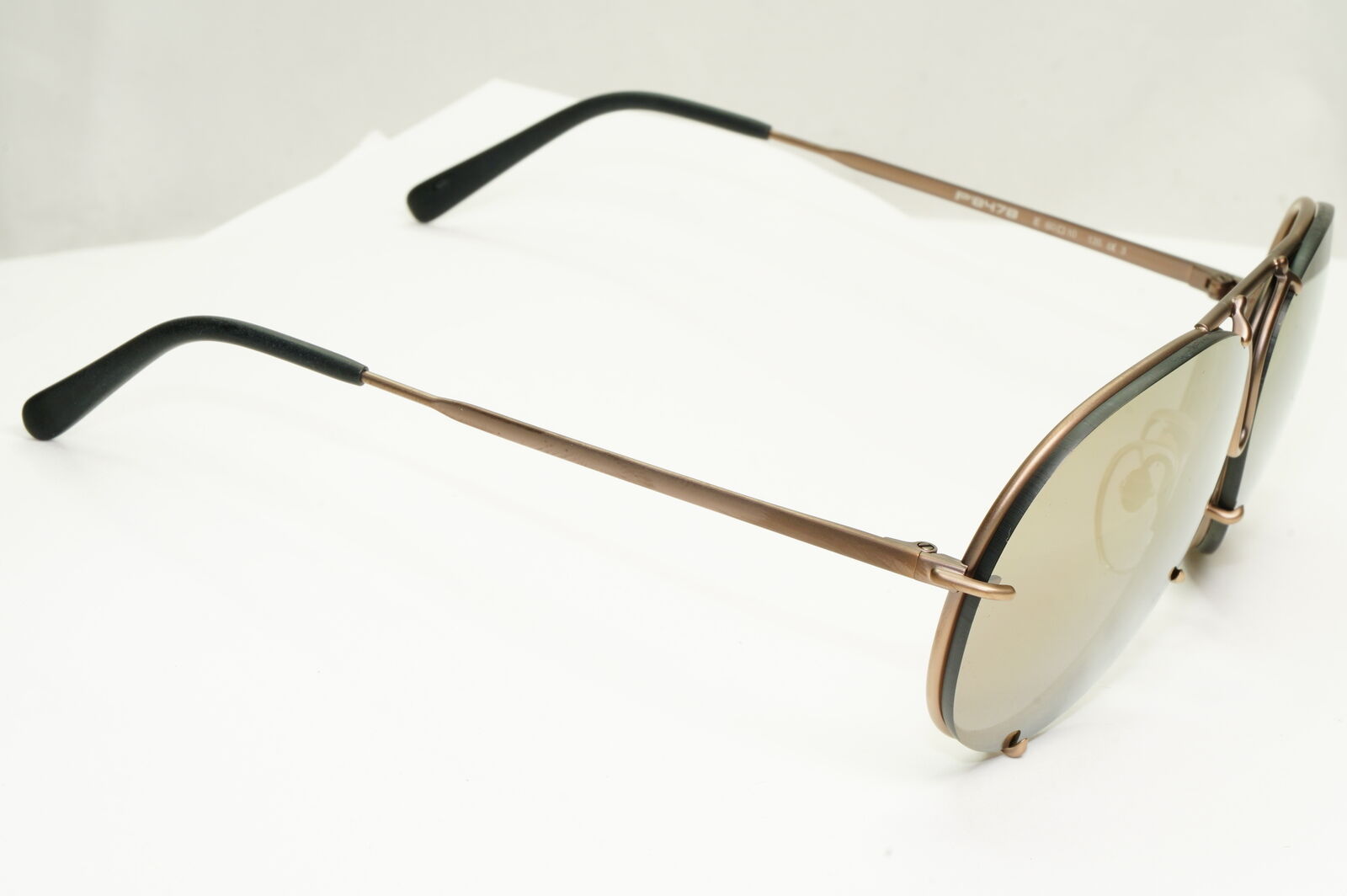 Porsche Design Titanium Japan Sunglasses Pilot Copper P8478 E 60mm Small Unisex