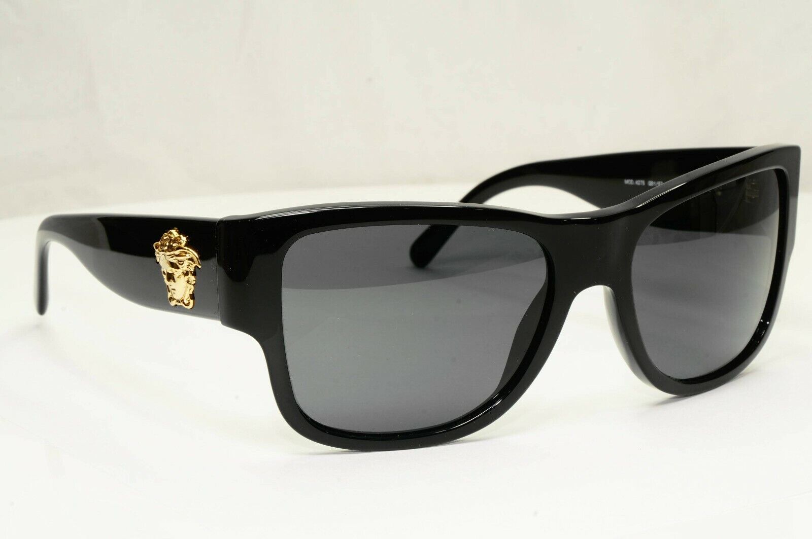 Versace Gold Medusa Sunglasses Black Square Fashion Designer MOD VE 4275 GB1/87