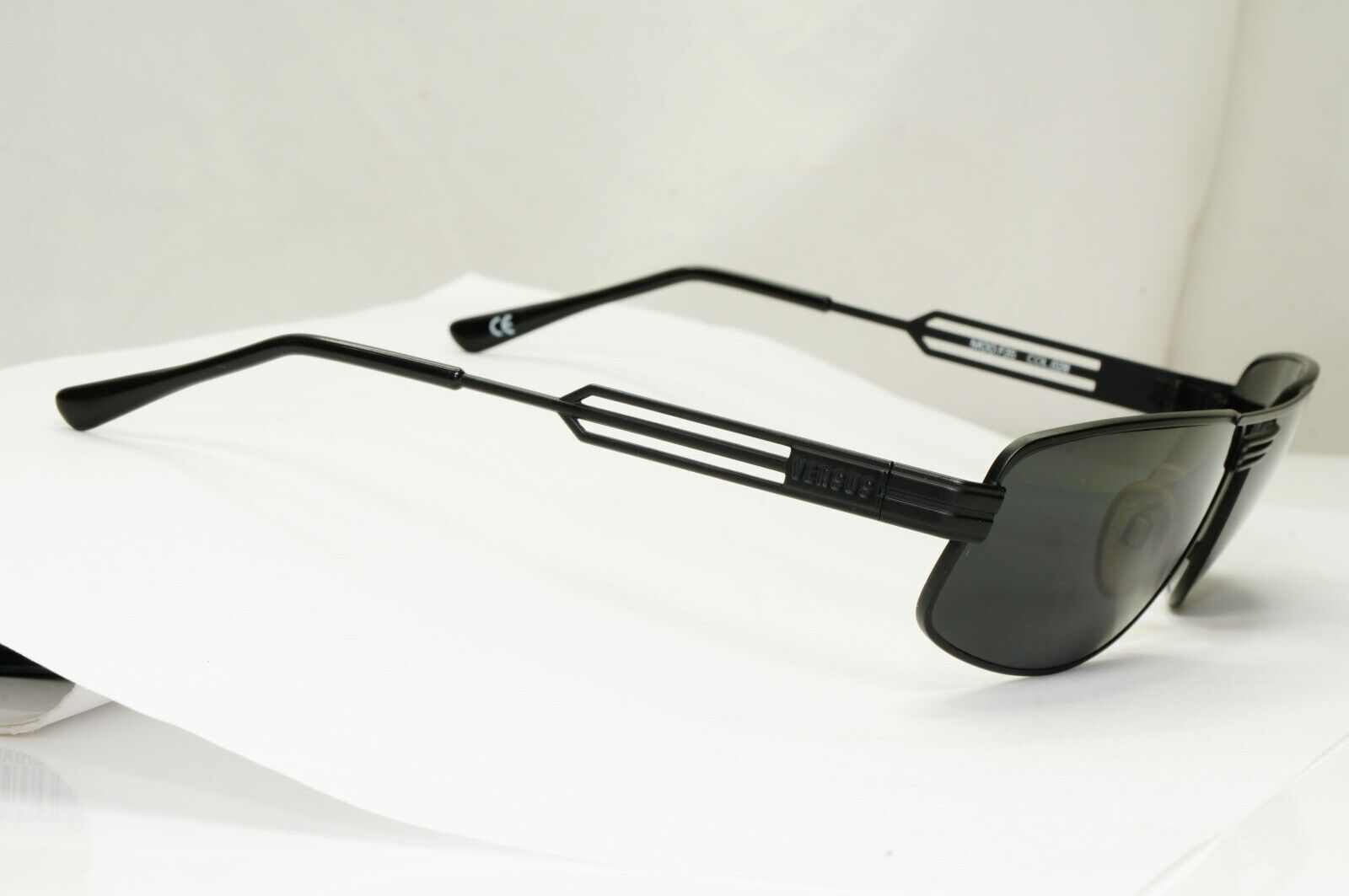 Versus Sunglasses 1996 by Gianni Versace Vintage Matte Black MOD F35 COL 028