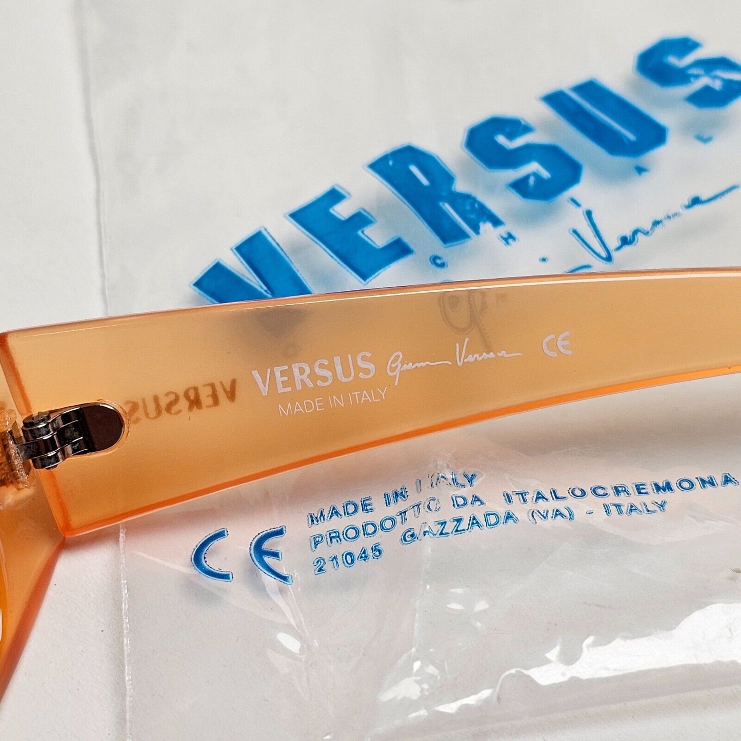 Versus Sunglasses 1996 by Gianni Versace Vintage Orange Matte MOD E80 COL 692