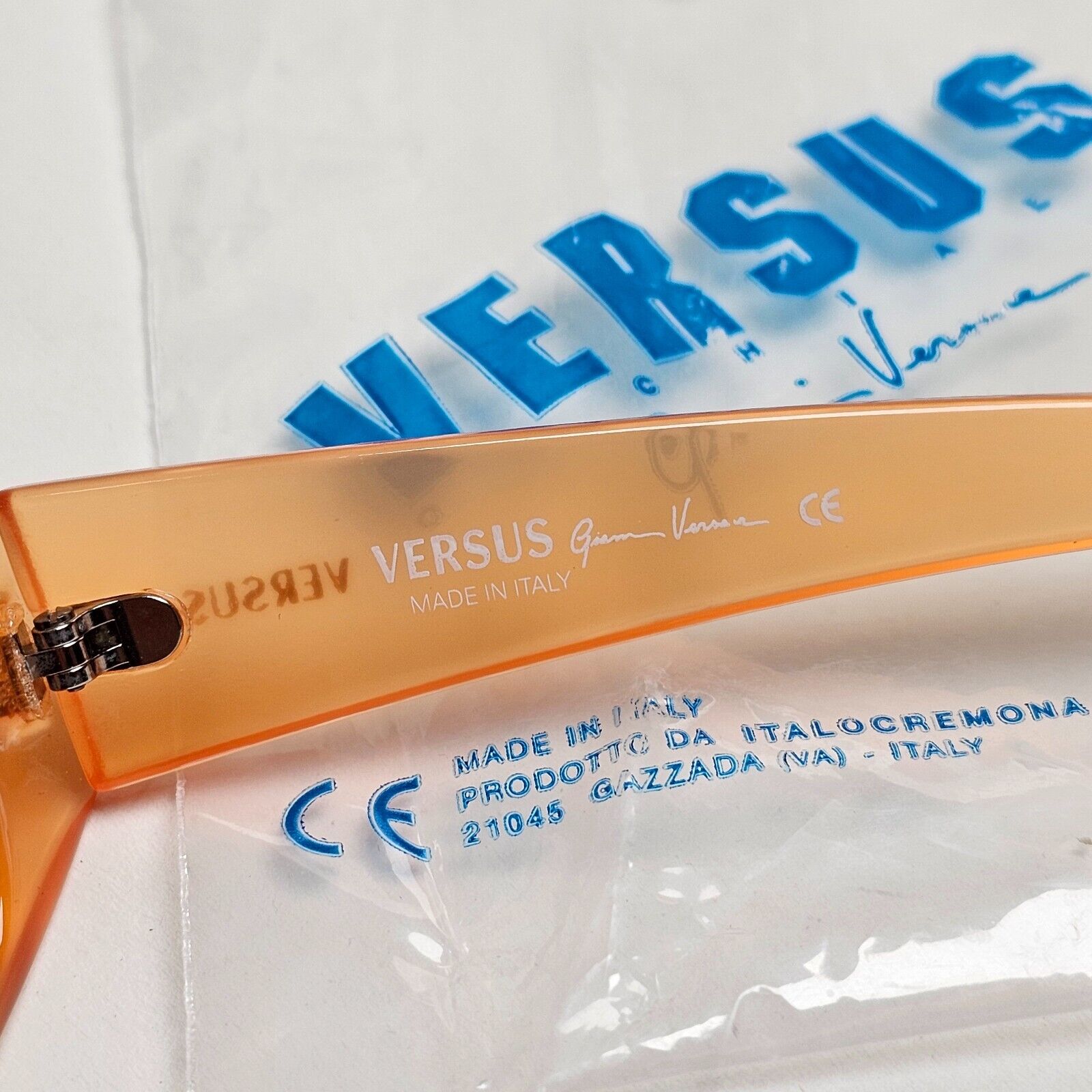 Versus Sunglasses 1996 by Gianni Versace Vintage Orange Matte MOD E80 COL 692