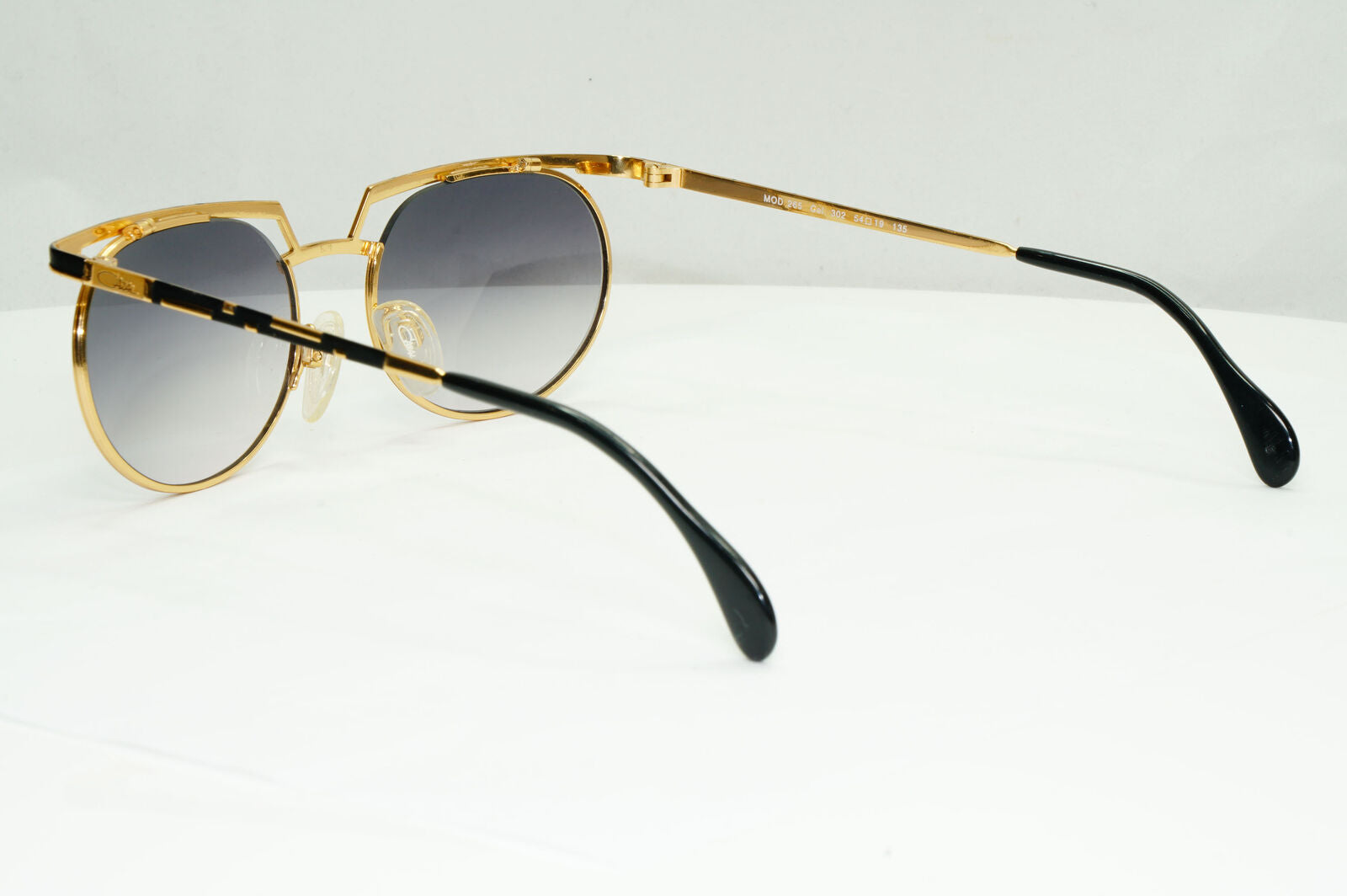 Cazal 1990s Vintage Sunglasses Metal Gold Black Grey MOD 265 COL 302 071222