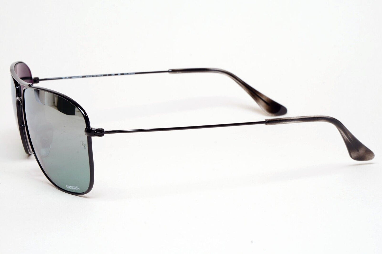 Ray-Ban Sunglasses Polarized Black Silver Chromance Mirror RB 3543 002/5L 59mm