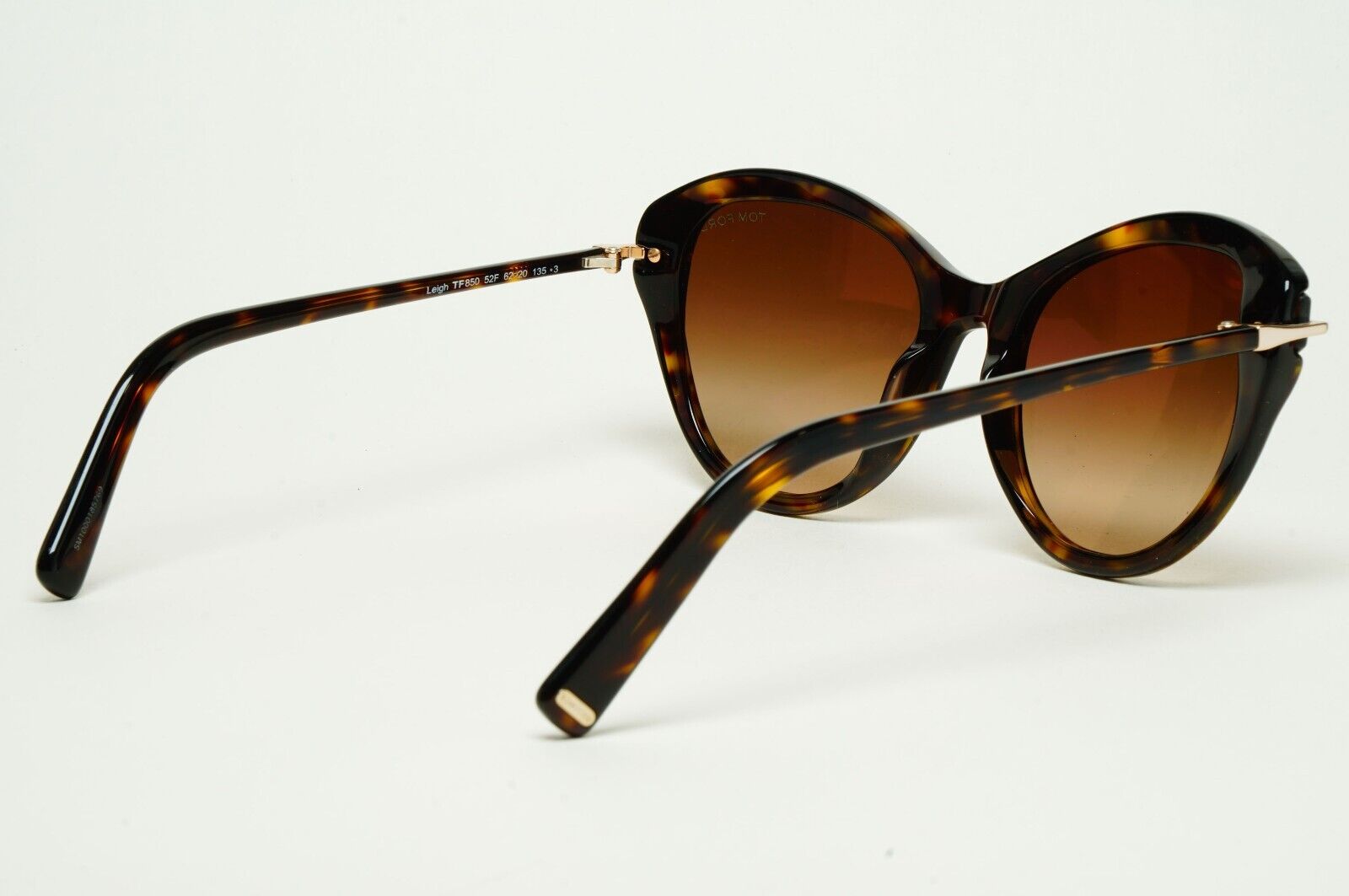 Tom Ford Sunglasses Leigh Brown Tortoiseshell Gradient Cat Eye FT0850 TF 850 52F