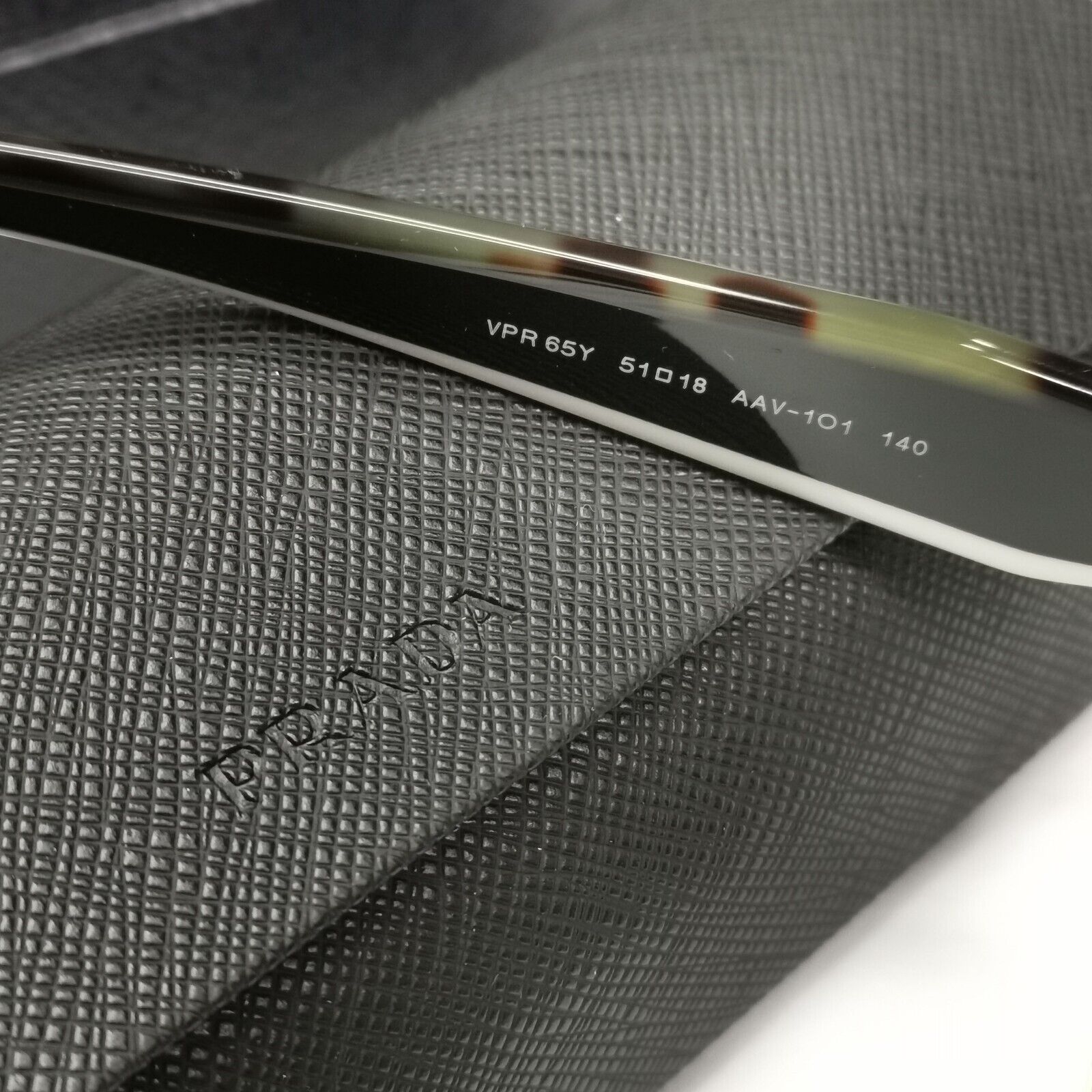 Prada Sunglasses Black Gold Tortoise Brown Milano PR65YV VPR 65Y AAV-1O1 51mm