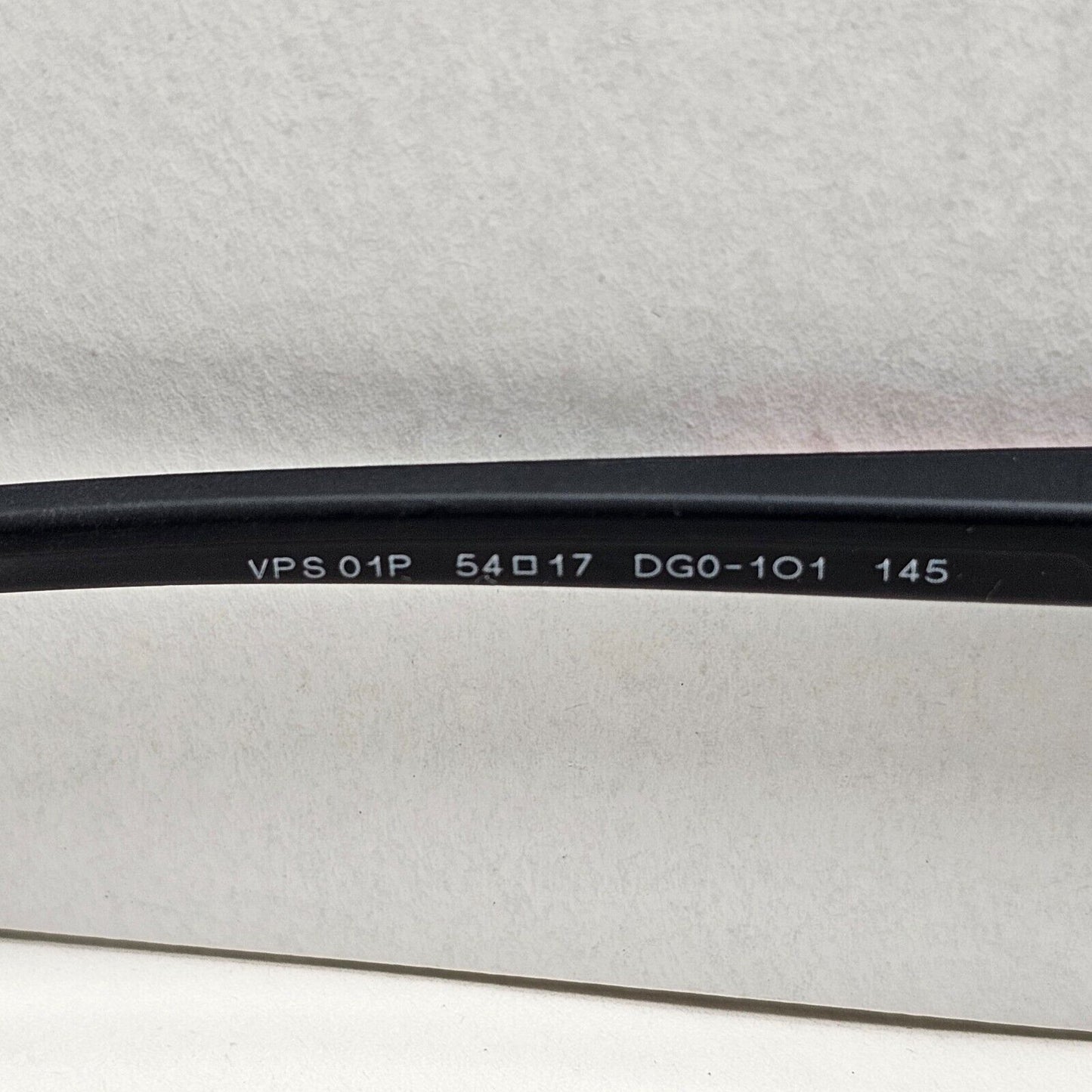 Prada Sunglasses Black Matte Rubber Square PS01PV VPS 01P DG0-1O1 54mm