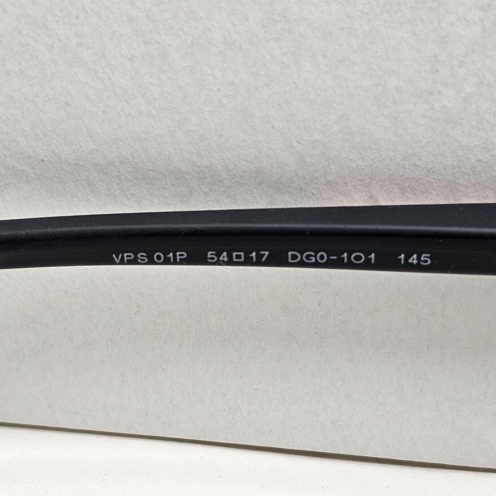 Prada Sunglasses Black Matte Rubber Square PS01PV VPS 01P DG0-1O1 54mm