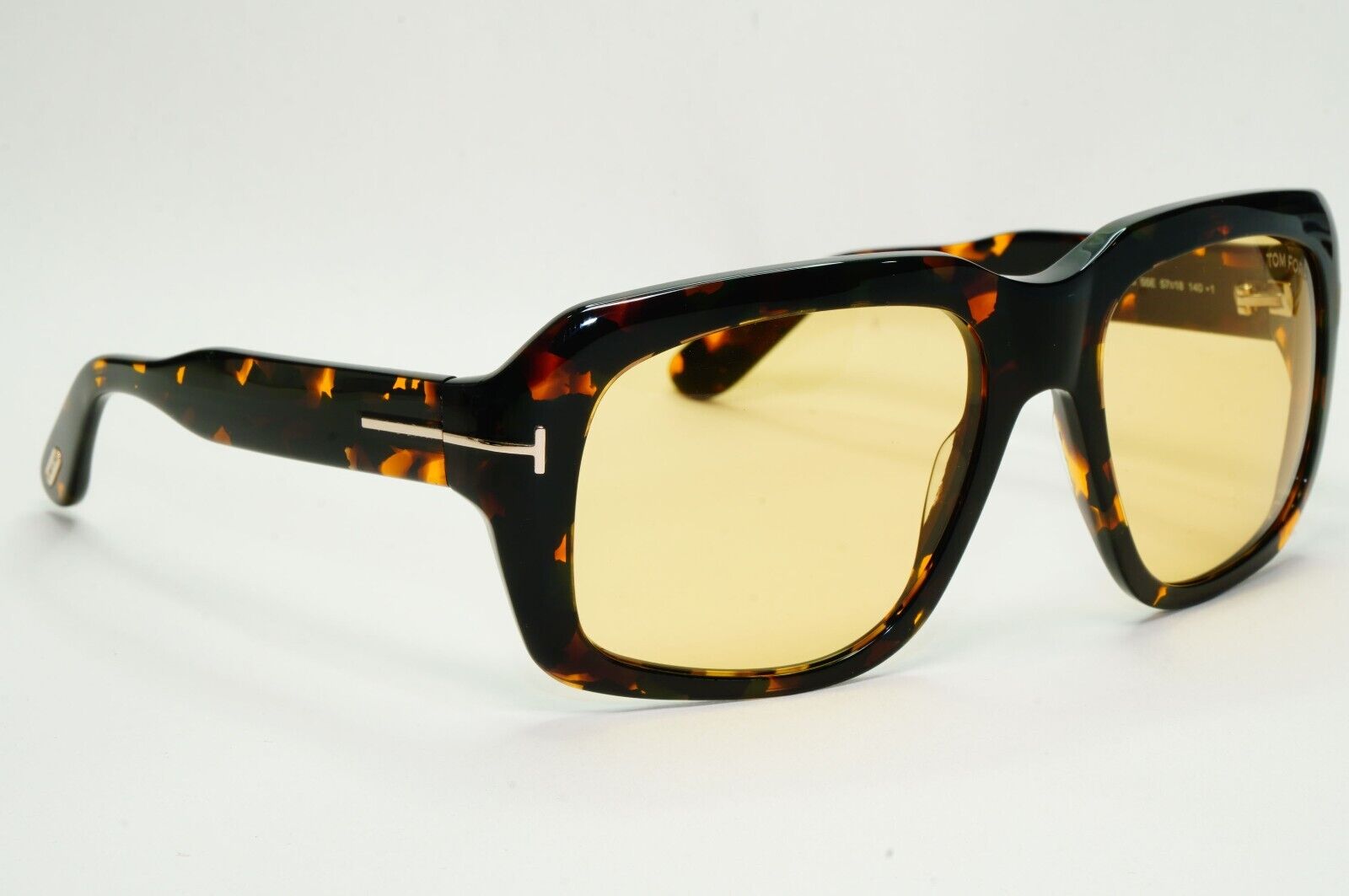 Tom Ford Sunglasses Bailey-02 Brown Tortoise Yellow Square FT0885 TF 885 55E