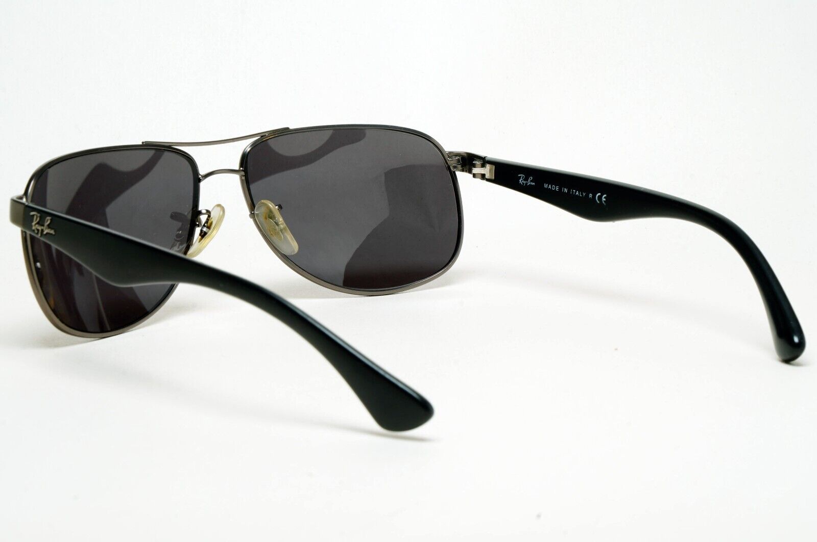 Ray-Ban Sunglasses with Custom Lenses Black Gunmetal Pilot RB 3502 029/71 211124