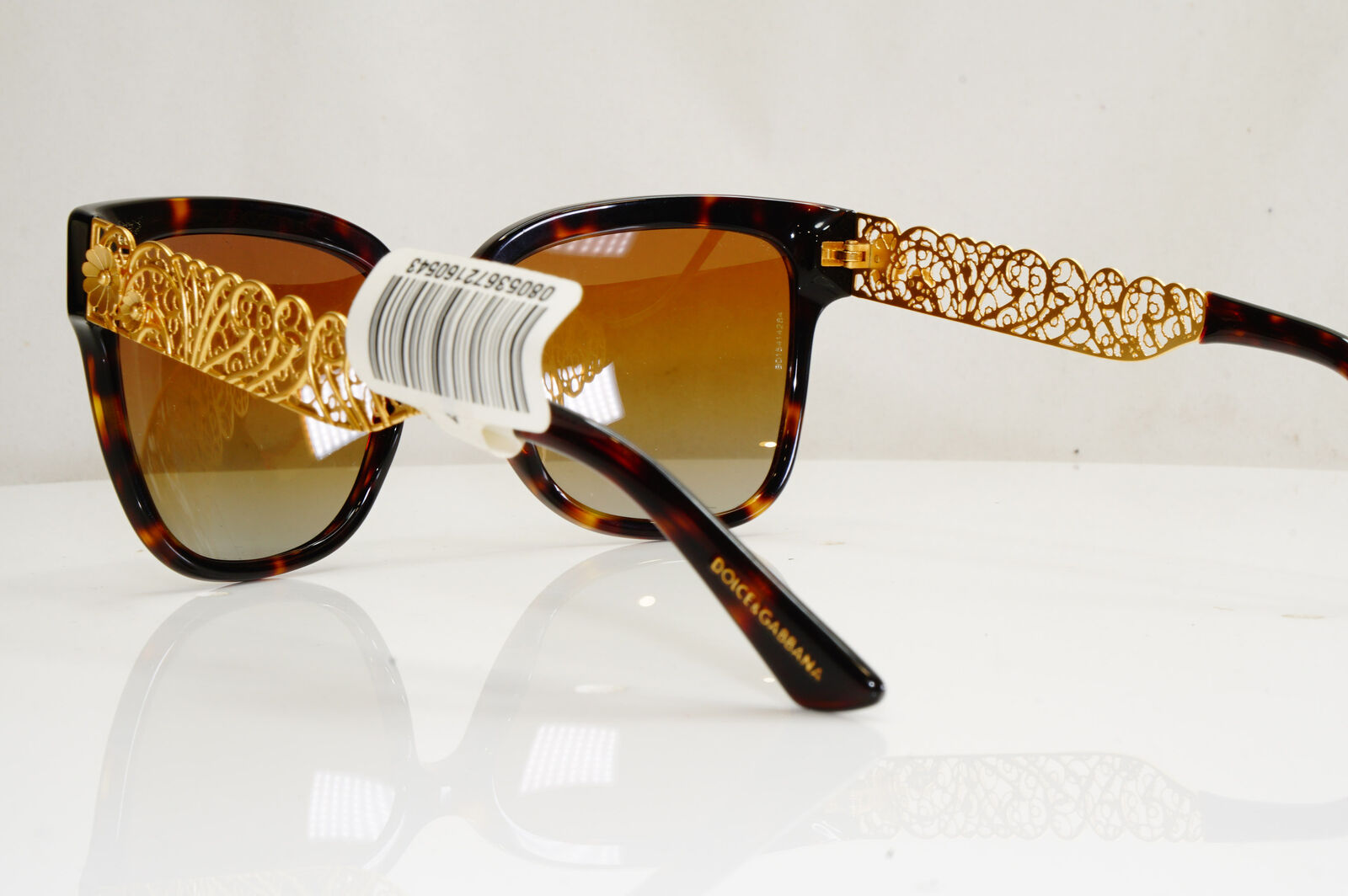 Authentic DOLCE & GABBANA Polarized Sunglasses FLOWERS DG 4212 502/T5 28187