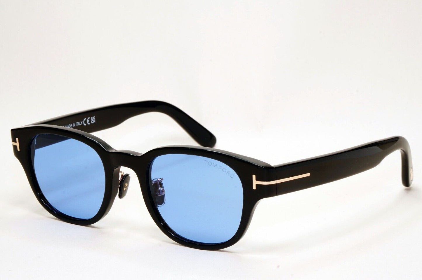 Tom Ford Sunglasses Blue Black Glossy Square FT1041-D TF 1041-D 01V 48mm