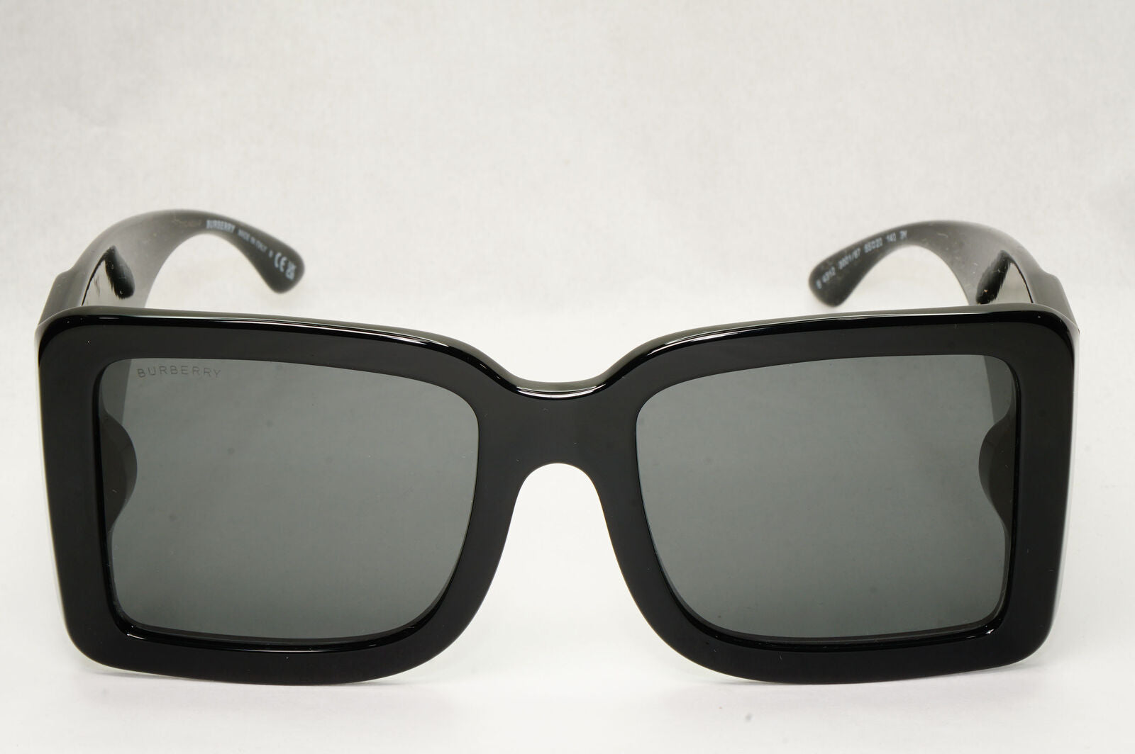 Burberry Sunglasses Oversized Black Large Square Logo B 4312 3001/87
