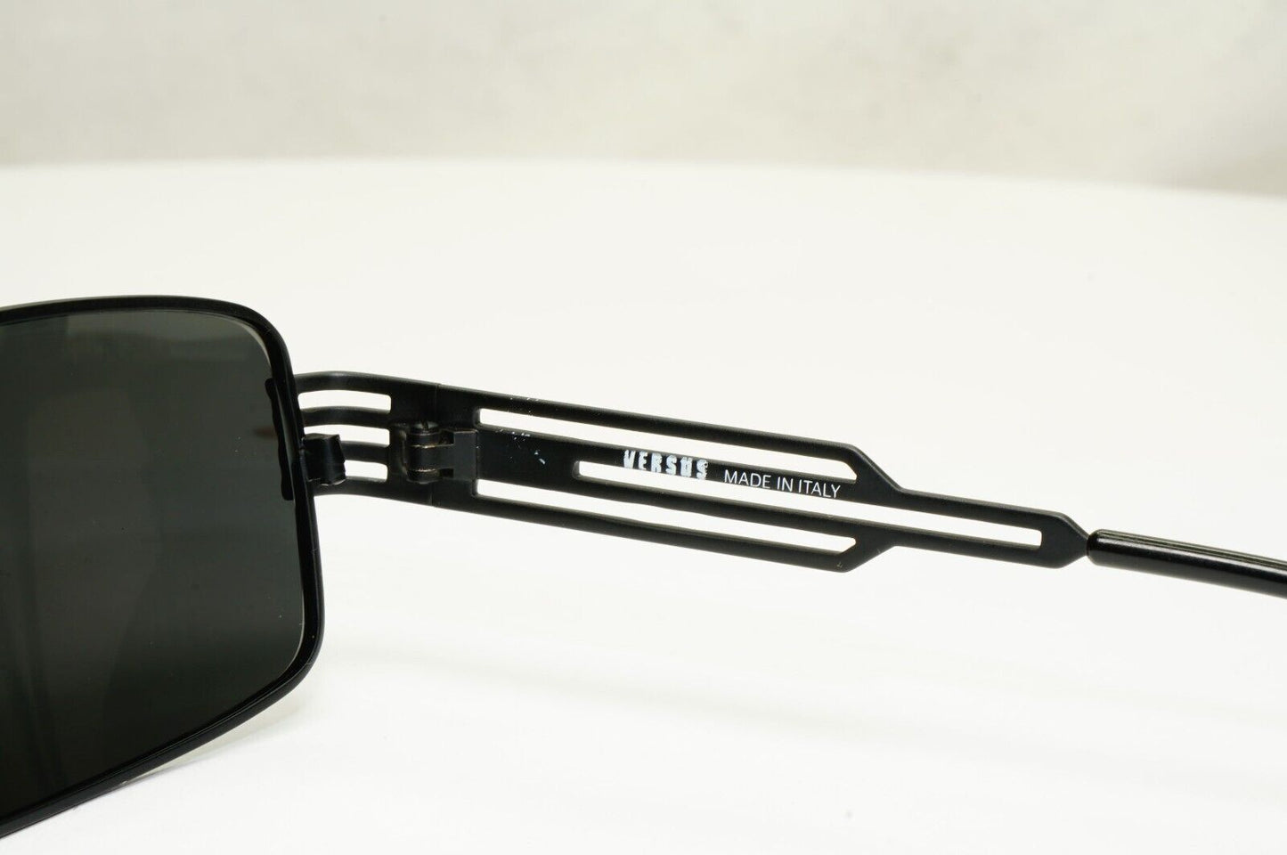 Versus 1996 by Gianni Versace Vintage Matte Black Sunglasses MOD F37 COL 028