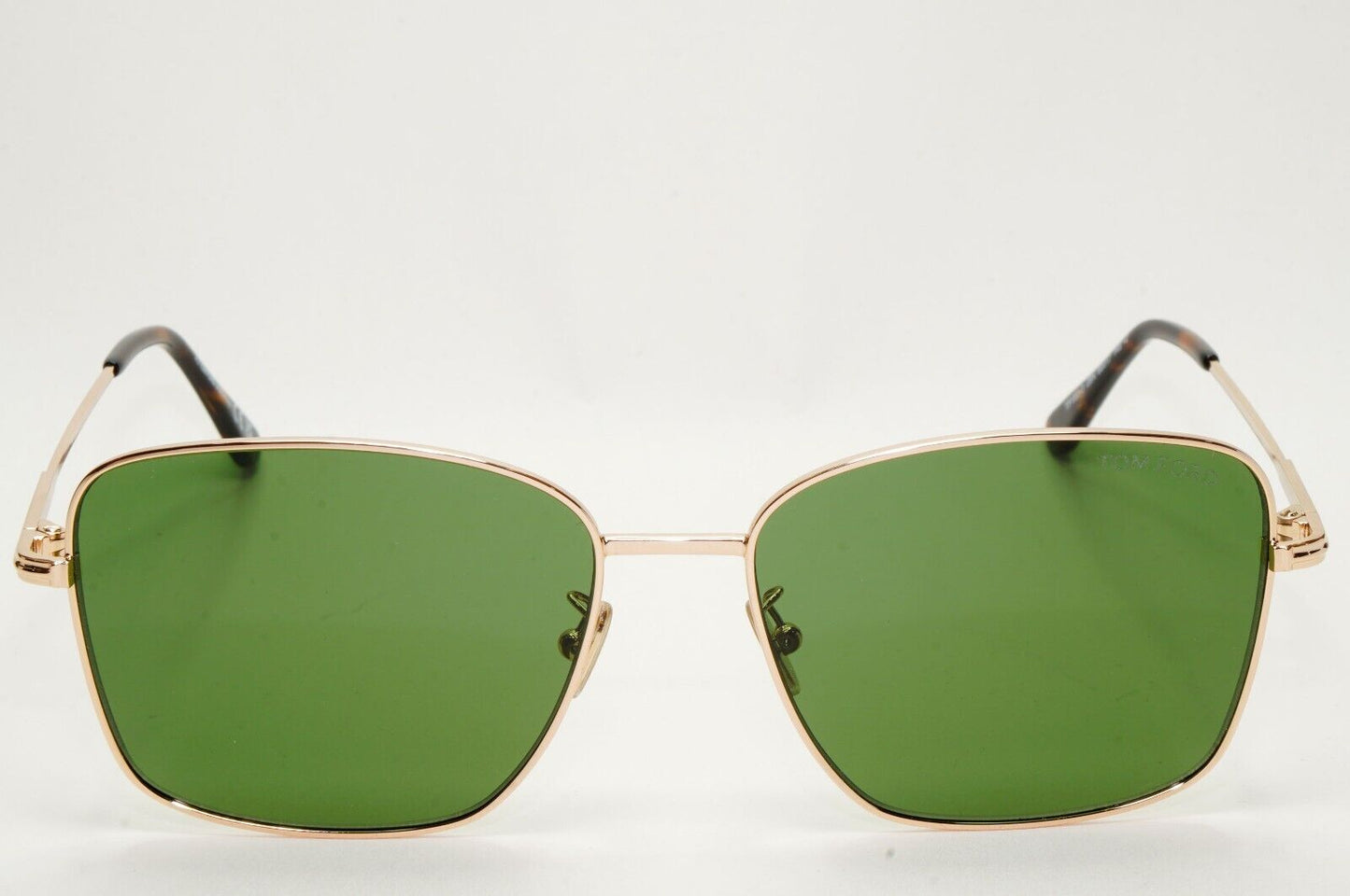 Tom Ford Sunglasses Gold Green Metal Square FT0953-D TF 953-D 28N 60mm