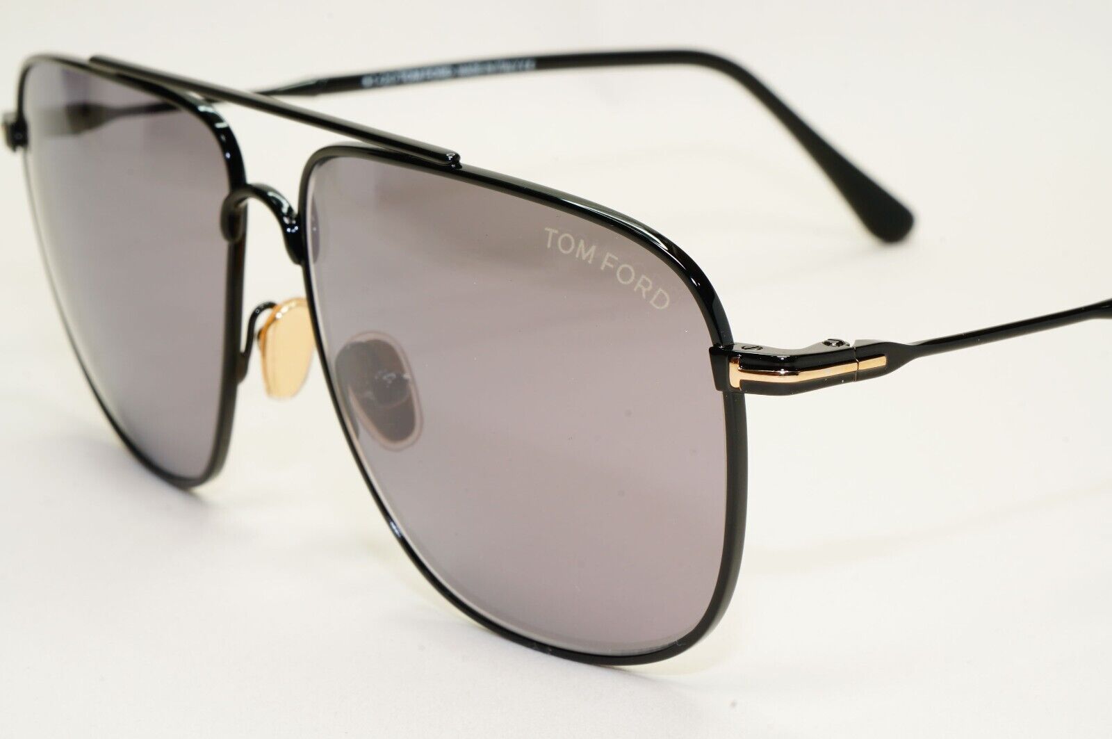 Tom Ford Sunglasses Len Black Grey Mirror Pilot Navigator FT0815 TF 815 01C 58mm