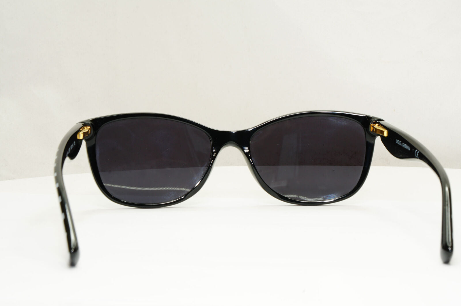 Dolce & Gabbana Black Sunglasses Polka Dot Gold Square DG 3174 2877 250123