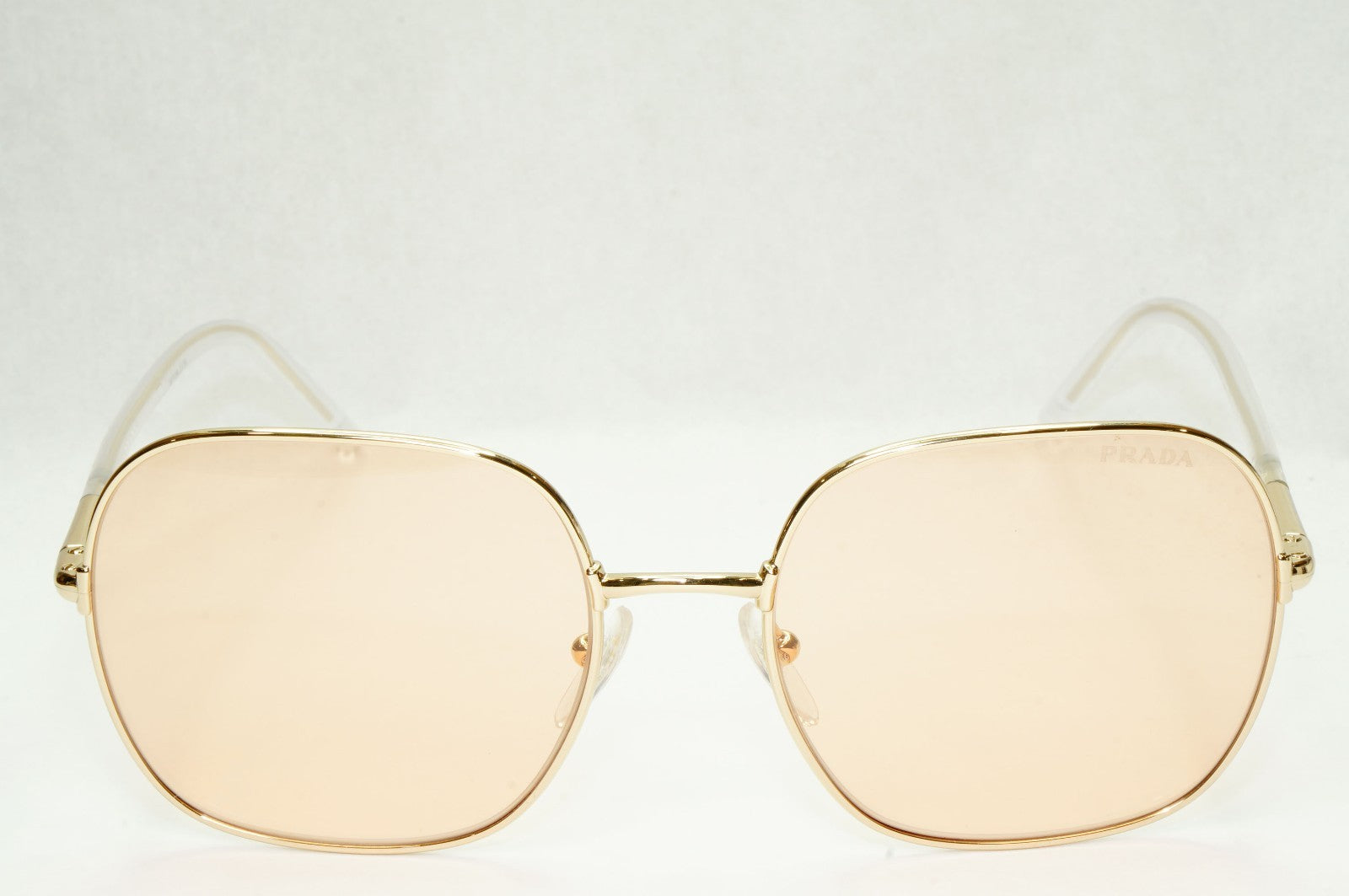 Prada Sunglasses Photochromic Gold Yellow Orange Square PR67XS SPR 67X ZVN-09D