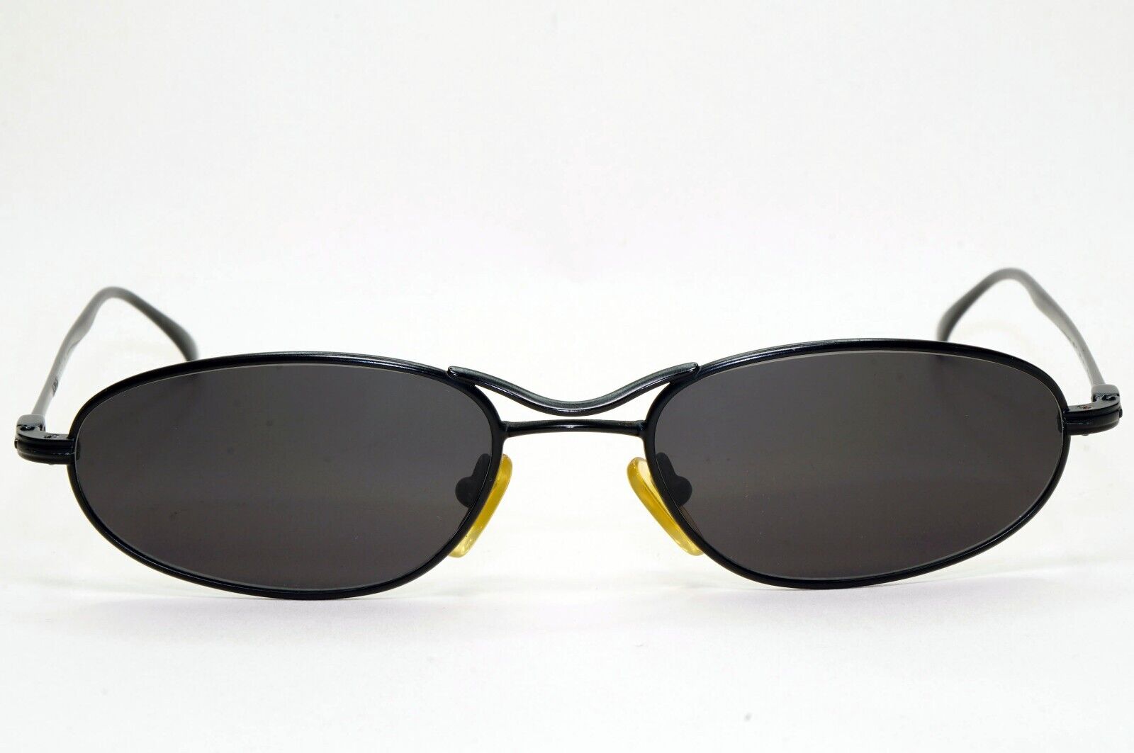 Gucci Sunglasses 1996 Vintage Black Oval Metal Unisex GG 1617/S 8ZB 53mm 120824