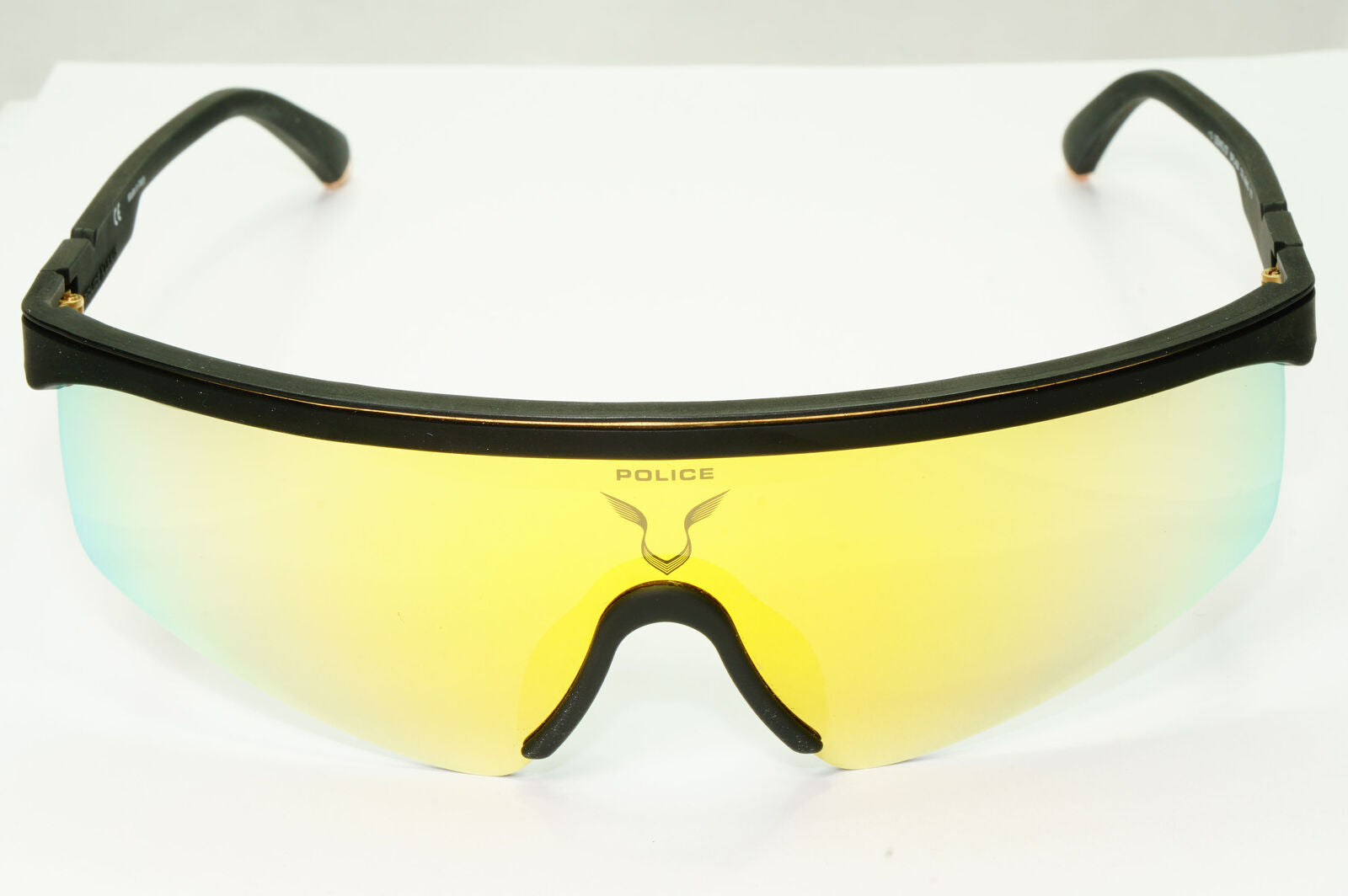 Police Lewis Hamilton F1 Sunglasses Gold Yellow Mirror Shield SPL A28 COL 6AAG