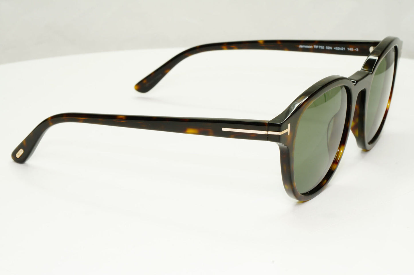 Tom Ford Tortoiseshell Green Sunglasses Brown Square Jameson TF 752 52N FT0752
