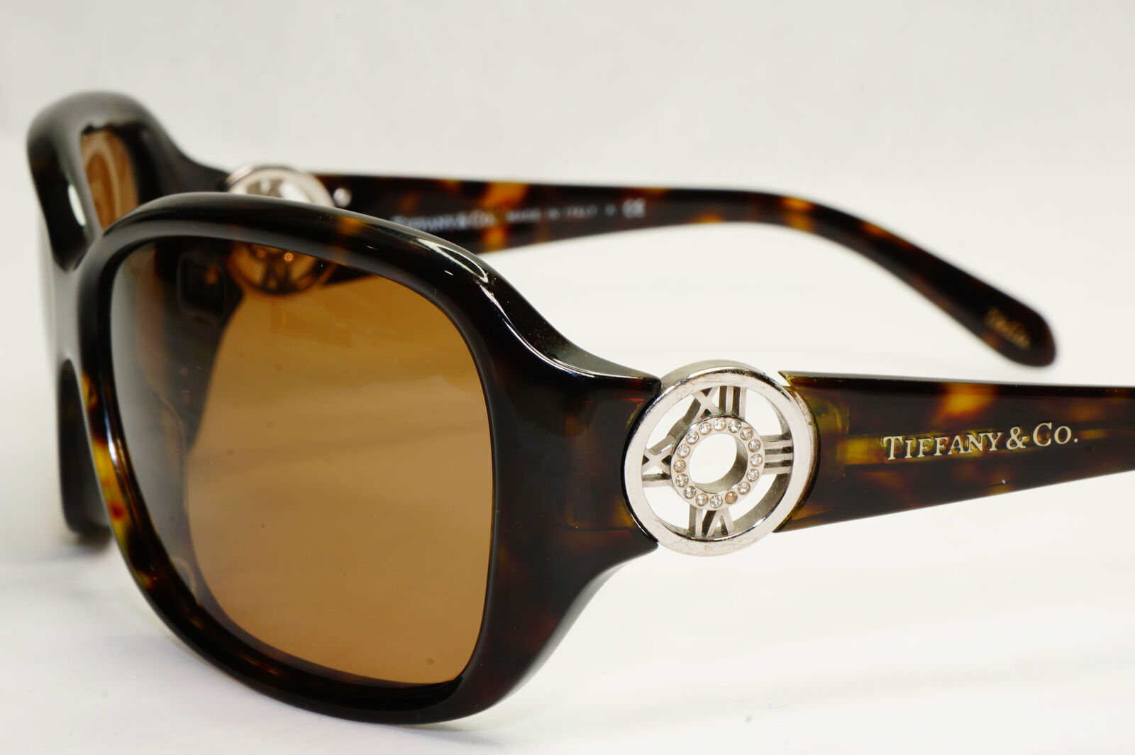 Tiffany & Co 2010 Vintage Brown Tortoise Sunglasses TF 4003-B 8015/3G 070224