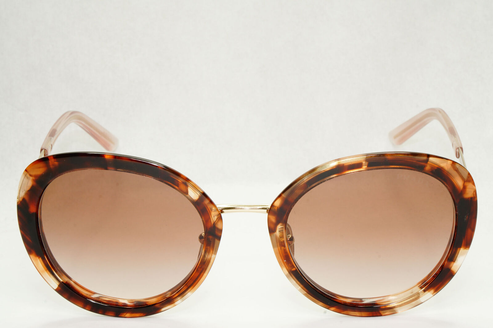 Prada Sunglasses Brown Caramel Gradient Gold Square PR54YS SPR 54Y 04Y-0A6 54mm