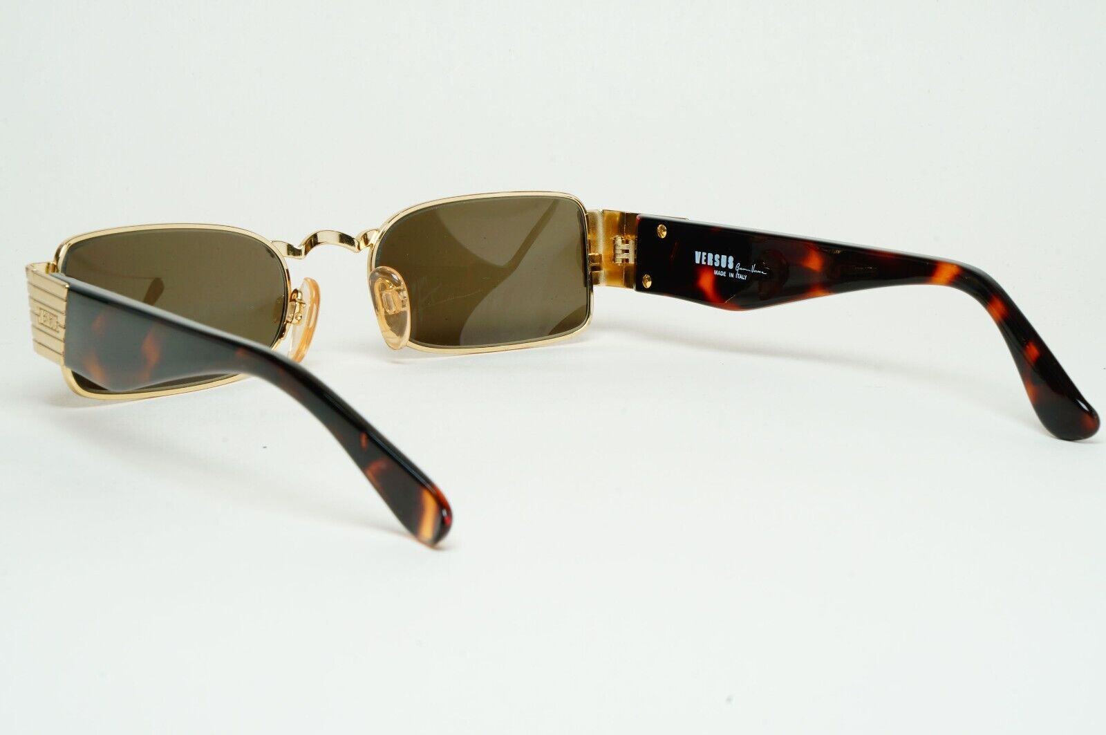 Versus Sunglasses 1996 by Gianni Versace Vintage Gold Brown MOD F11 COL 030