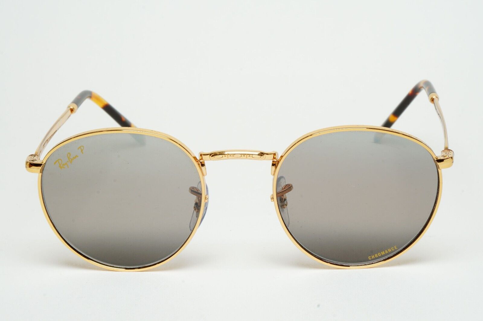 Ray-Ban Sunglasses Polarised Silver Mirror New Round RB 3637 9196/G3 50mm