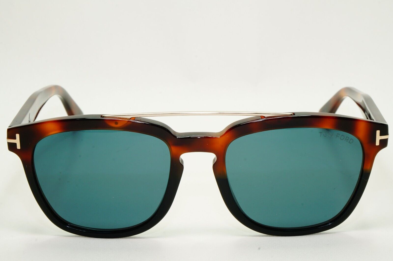 Tom Ford Sunglasses Holt Havana Brown Green Teal Bridge FT0516 TF 516 56N 54mm