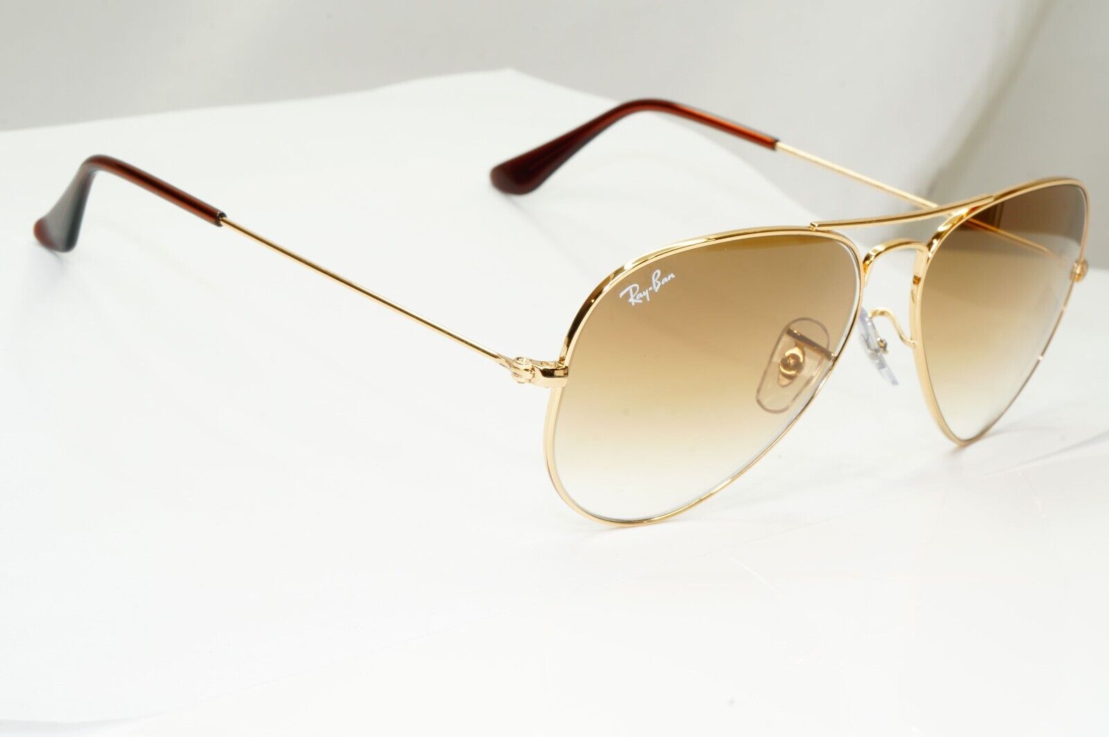 Ray-Ban Sunglasses Aviator Gold Brown Gradient RB 3025 Aviator 001/51 55mm Small