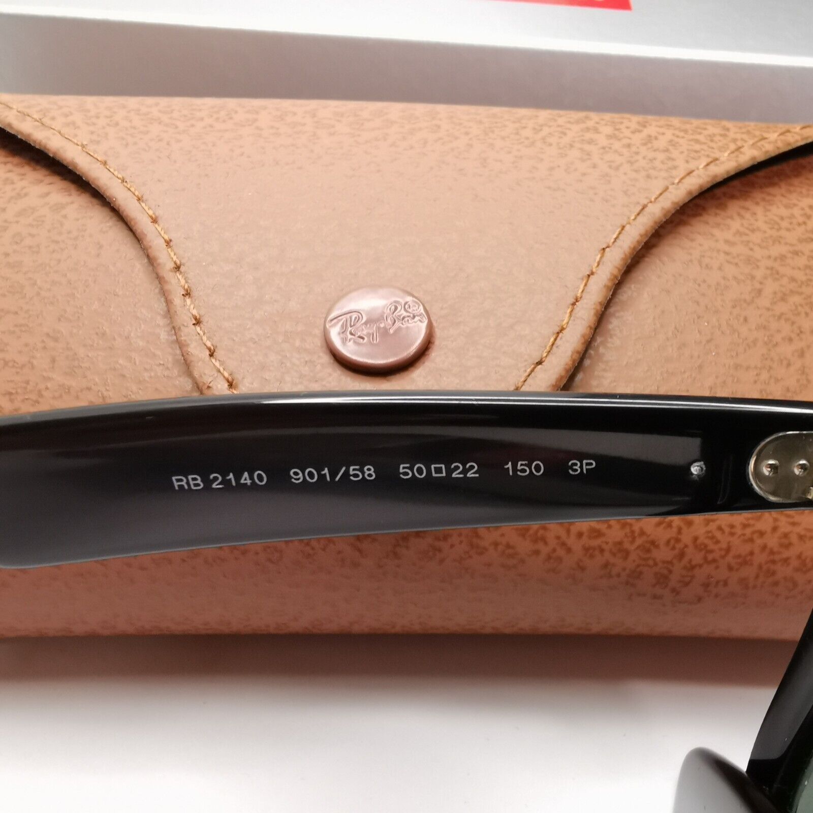 Ray-Ban Sunglasses Wayfarer Polarised Black Green RB 2140 Wayfarer 901/58 50mm