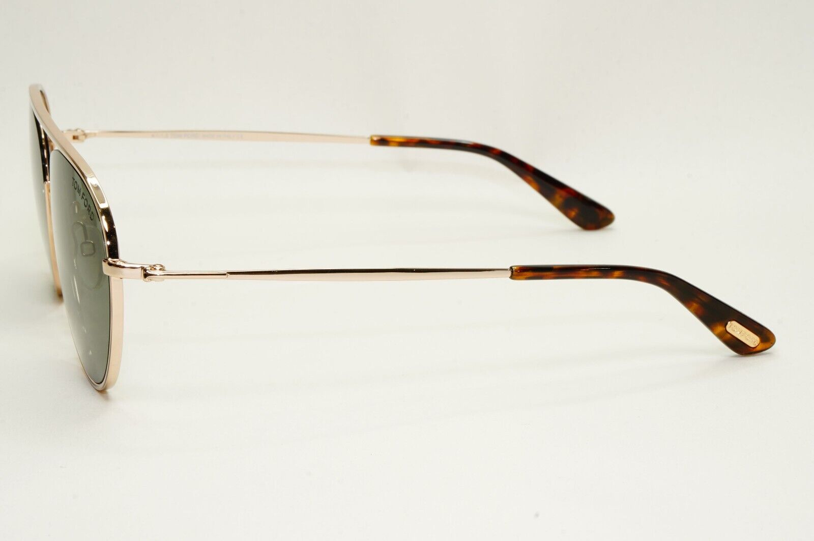 Tom Ford Sunglasses Keith-02 Gold Dark Green Metal Pilot FT0599 TF 599 28N 55mm