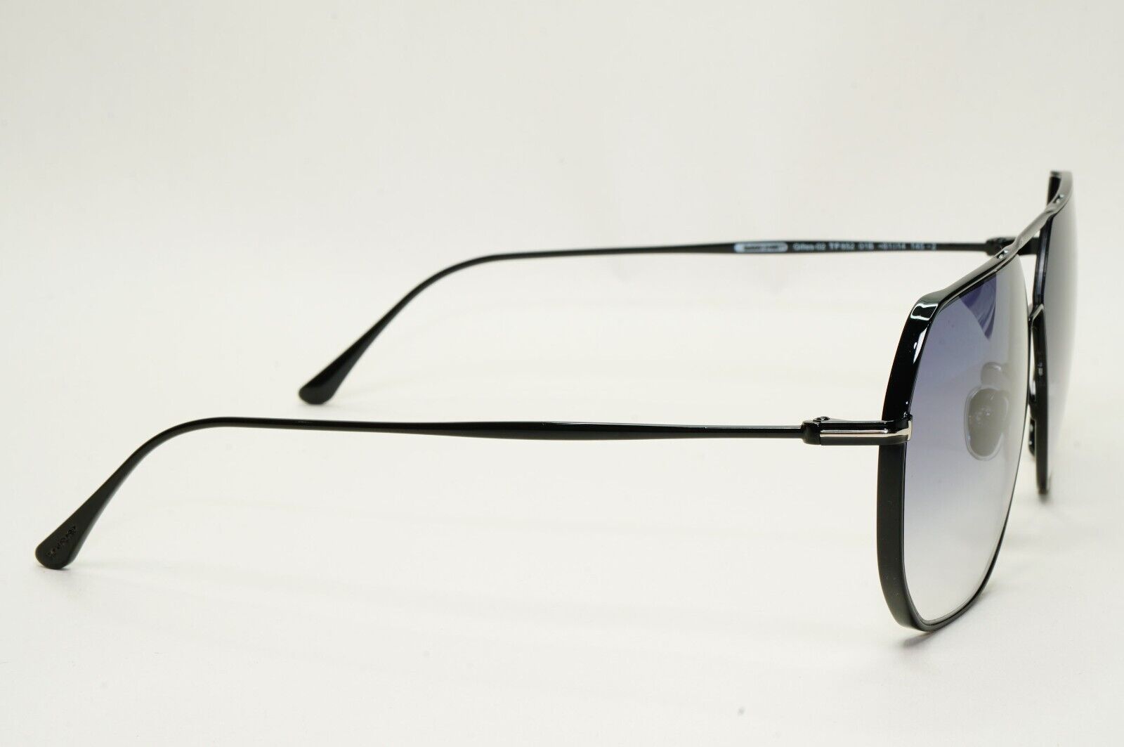 Tom Ford Sunglasses Gilles-02 Black Grey Metal Square FT0852 TF 852 01B 61mm