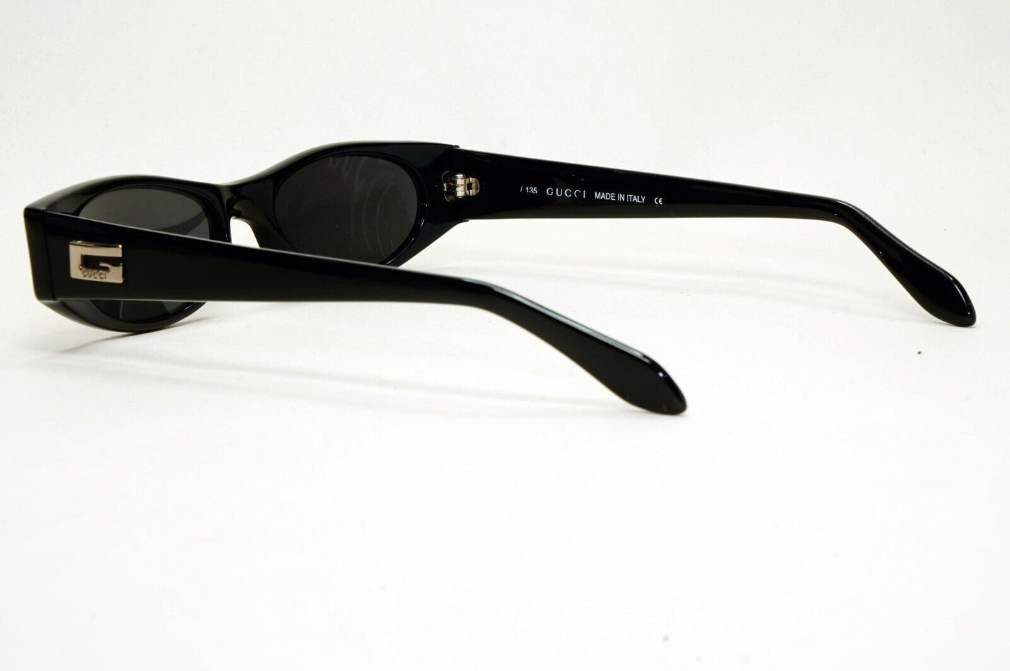 Gucci Sunglasses 1997 Vintage Black Rectangle Slim GG 2424/N/S 807 291024