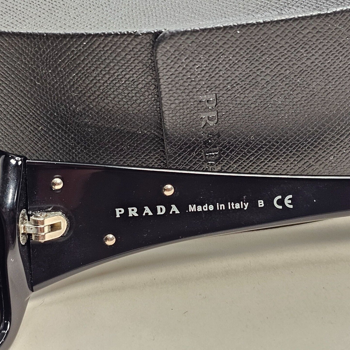 Prada Sunglasses 2011 Vintage Black Triangle Logo PR16LS SPR 16L 1AB-1A1 151024