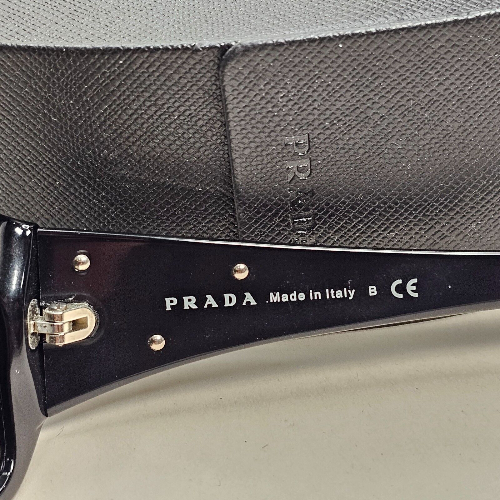 Prada Sunglasses 2011 Vintage Black Triangle Logo PR16LS SPR 16L 1AB-1A1 151024