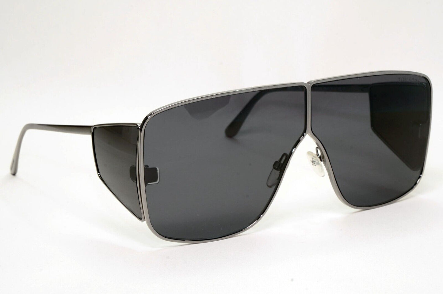 Tom Ford Sunglasses Spector Gunmetal Black Side Shields Metal FT0708 TF 708 08A