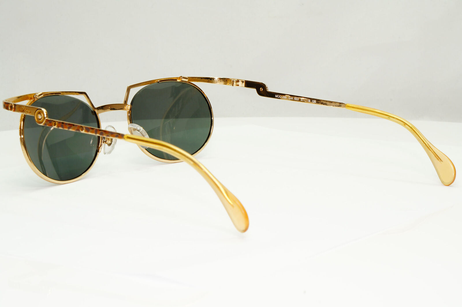 Cazal 1990s Sunglasses Vintage Germany Gold Leopard MOD 288 COL 653 37484