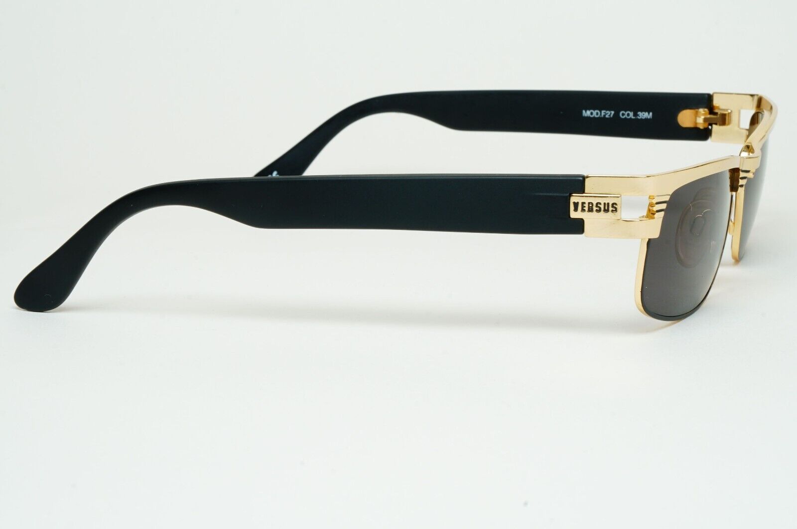 Versus Sunglasses 1996 by Gianni Versace Vintage Gold Black MOD F27 COL 39M